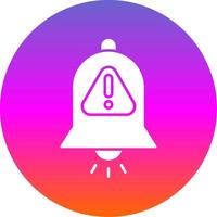 Interruption Glyph Gradient Circle Icon vector