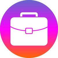 Brief Glyph Gradient Circle Icon vector