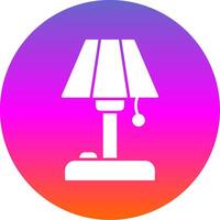 Floor Lamp Glyph Gradient Circle Icon vector