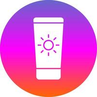 Sun Cream Glyph Gradient Circle Icon vector