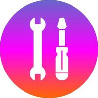 Tools Glyph Gradient Circle Icon vector