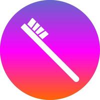 Toothbrush Glyph Gradient Circle Icon vector