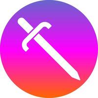 Cutlass Glyph Gradient Circle Icon vector