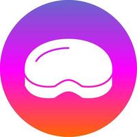 Steak Glyph Gradient Circle Icon vector