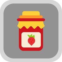 Jam Flat Round Corner Icon vector