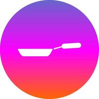 Frying Pan Glyph Gradient Circle Icon vector