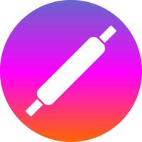 Rolling Pins Glyph Gradient Circle Icon vector