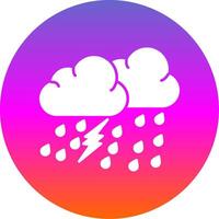 Extreme Weather Glyph Gradient Circle Icon vector