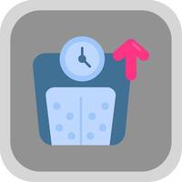 Weight Flat Round Corner Icon vector