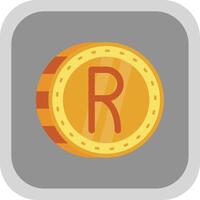 Rand Flat Round Corner Icon vector