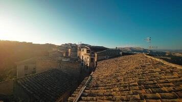 The Roof Of A Vintage Hamlet Siderno In Calabria video