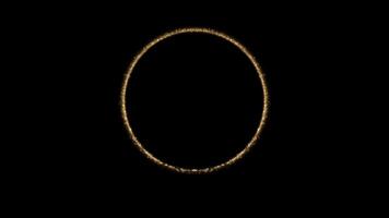 partícula trilha círculo efeito animação brilho anel com alfa canal video