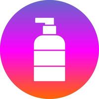 Liquid Soap Glyph Gradient Circle Icon vector