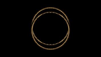 particle trail circle effect animation Shine ring with alpha channel video