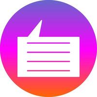 Sms Glyph Gradient Circle Icon vector