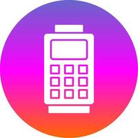 Card Reader Glyph Gradient Circle Icon vector