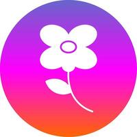 Safflower Glyph Gradient Circle Icon vector