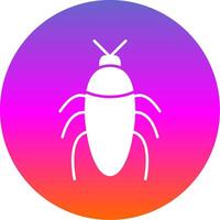Insect Glyph Gradient Circle Icon vector