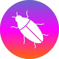 Cockroach Glyph Gradient Circle Icon vector