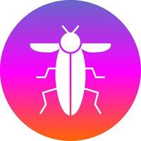 Insect Glyph Gradient Circle Icon vector