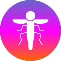 Insect Glyph Gradient Circle Icon vector