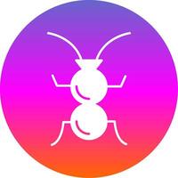 Formicidae Glyph Gradient Circle Icon vector