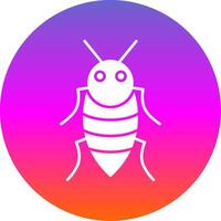 Insect Glyph Gradient Circle Icon vector