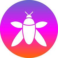 Insect Glyph Gradient Circle Icon vector