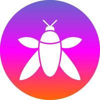 Insect Glyph Gradient Circle Icon vector