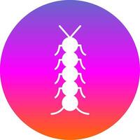 Insect Glyph Gradient Circle Icon vector