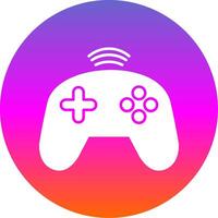 Controller Glyph Gradient Circle Icon vector