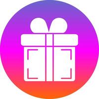 Gift Glyph Gradient Circle Icon vector