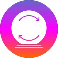 Reload Glyph Gradient Circle Icon vector