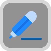 Pencil Flat Round Corner Icon vector