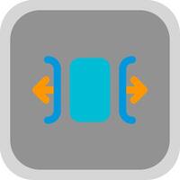 Carousel horizontal Flat Round Corner Icon vector