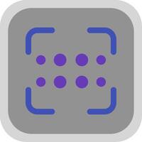 Reorder dots horizontal Flat Round Corner Icon vector