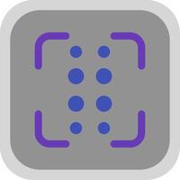 Reorder dots vertical Flat Round Corner Icon vector
