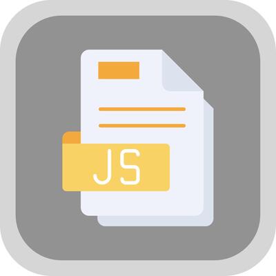 Js Flat Round Corner Icon
