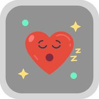 Sleep Flat Round Corner Icon vector