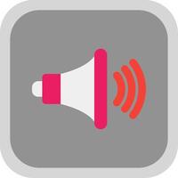 Volume up Flat Round Corner Icon vector