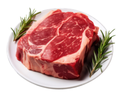 AI generated Isolated meat piece on transparent background png Generative AI