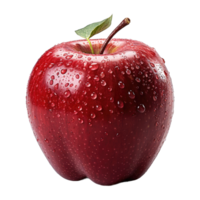 AI generated Isolated apple on transparent background png Generative AI