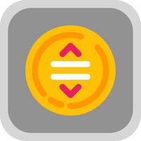 Drag Flat Round Corner Icon vector