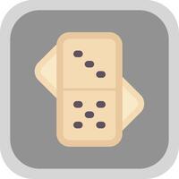 Domino Flat Round Corner Icon vector