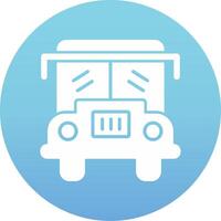 icono de vector de autobús escolar