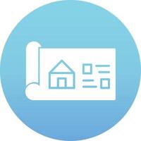 House Blueprint Vector Icon