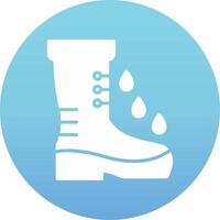 botas de lluvia vector icono