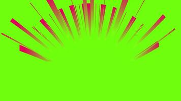 ein Grün Hintergrund mit Rosa Linien video