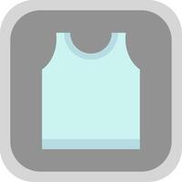 Top Flat Round Corner Icon vector