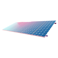 ai generiert png von Solar- Platten gegen transparent Hintergrund